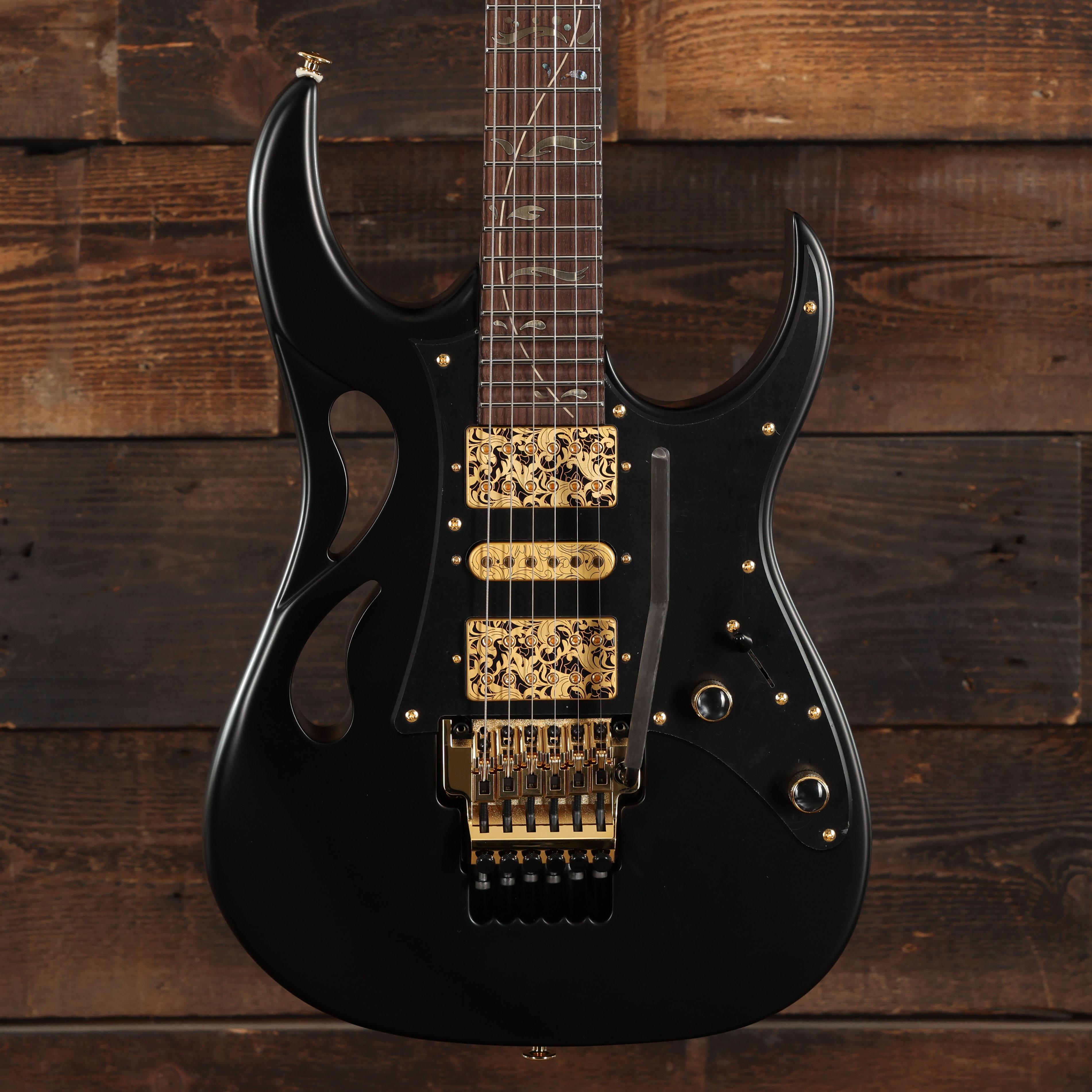 Ibanez Steve Vai Signature PIA Guitar in Onyx Black - Andertons